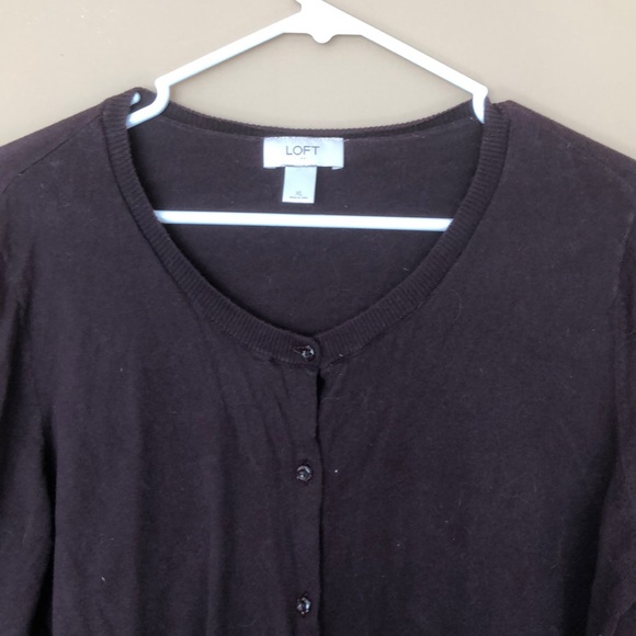 Loft maroon cardigan - Picture 3 of 5